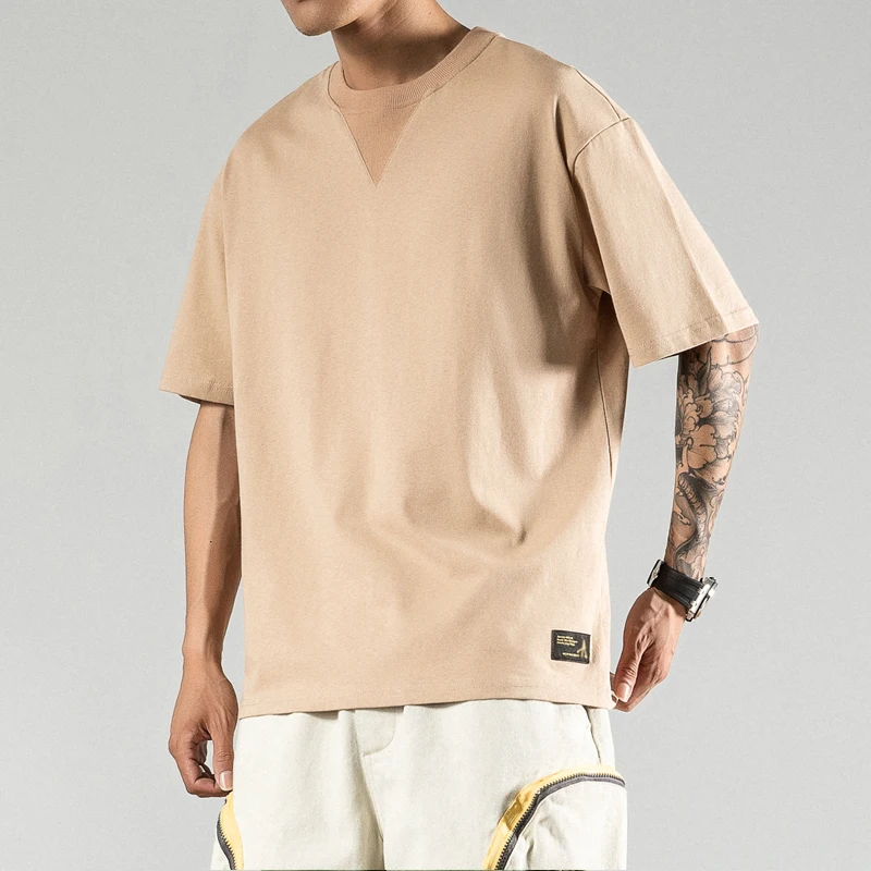 2020 Summer New Youth Popular Japanese Pure Color Loose Short Sleeve T-Shirt Fashion Casual Pullover Black / Gray / White /Khaki 
2020 Summer New Youth Popular Japanese Pure Color Loose Short Sleeve T-Shirt Fashion Casual Pullover Black / Gray / White /Khaki