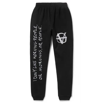 2019FW Top Version Vetements Peace Sign Logo Printed Sweatpants Women Men Joggers Sweatpants Hiphop Men Casual Pants Joggers
2019FW Top Version Vetements Peace Sign Logo Printed Sweatpants Women Men Joggers Sweatpants Hiphop Men Casual Pants Joggers