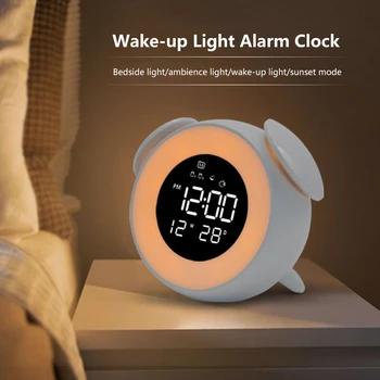 USB Electronic Table Alarm Clock Wake Up LED Night Light Digital Alarm Clock Electronic Touch Control Lamp Clock
USB Electronic Table Alarm Clock Wake Up LED Night Light Digital Alarm Clock Electronic Touch Control Lamp Clock