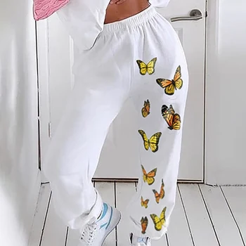 Butterfly Print Cargo Pants Women 2020 Autumn Elastic Waist Tapered Carrot Loose Trousers Casual Streetwear Hip Hop Pocket Pants
Butterfly Print Cargo Pants Women 2020 Autumn Elastic Waist Tapered Carrot Loose Trousers Casual Streetwear Hip Hop Pocket Pants