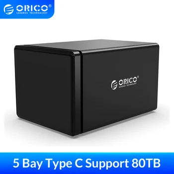 ORICO 5 Bay 3.5'' Type C HDD Docking Station Aluminum Magentic 5Gbps 80TB HDD Enclosure USB3.1 HDD Case with 78W Power Adapter
ORICO 5 Bay 3.5'' Type C HDD Docking Station Aluminum Magentic 5Gbps 80TB HDD Enclosure USB3.1 HDD Case with 78W Power Adapter