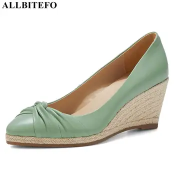 ALLBITEFO soft genuine leather high heel shoes stiletto fashon leisure wedges heel women heels shoes high heels women
ALLBITEFO soft genuine leather high heel shoes stiletto fashon leisure wedges heel women heels shoes high heels women