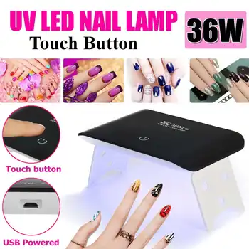 Portable Mini 36W LED Lamp Nail Dryer USB Charge 60/120s Timer With Touch Control LED Light Quick Dry Nails Gel Manicure 
Portable Mini 36W LED Lamp Nail Dryer USB Charge 60/120s Timer With Touch Control LED Light Quick Dry Nails Gel Manicure