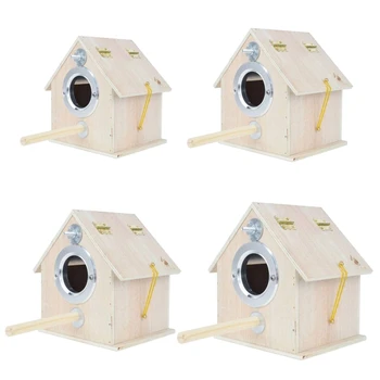 Bird Nest Pigeon House Wooden Parrot Breeding Box Outdoor Hanging Decoration Warm Garden Shelter Habitat 
Bird Nest Pigeon House Wooden Parrot Breeding Box Outdoor Hanging Decoration Warm Garden Shelter Habitat