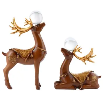 1 pair of Cute Useful Resin Practical Creative Durable Elk Model Elk Decoration Elk Ornament
1 pair of Cute Useful Resin Practical Creative Durable Elk Model Elk Decoration Elk Ornament