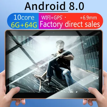 Brand New 10.1" Inch Eight Core 6G + 64G / 128G Android 8.0 Dual Card Dual Camera Rear WiFi Call Mobile Phone Tablet WiFi Call
Brand New 10.1" Inch Eight Core 6G + 64G / 128G Android 8.0 Dual Card Dual Camera Rear WiFi Call Mobile Phone Tablet WiFi Call