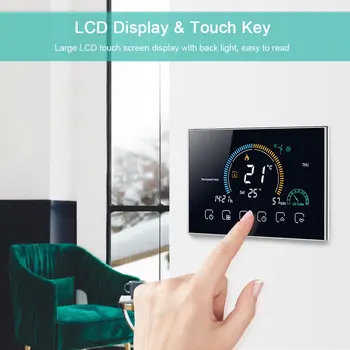 Gas Boiler Heating Thermostat WIFI Temperature Programma Weekly APP Control Backlight Touch Screen Weather UV humidity Display
Gas Boiler Heating Thermostat WIFI Temperature Programma Weekly APP Control Backlight Touch Screen Weather UV humidity Display