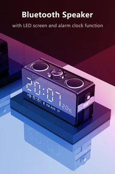 Wireless Bluetooth Speaker 25W Small Portable LED Screen FM Radio Alarm Clock Stereo HiFi Loudspeaker Bass Subwoofer Soundbox
Wireless Bluetooth Speaker 25W Small Portable LED Screen FM Radio Alarm Clock Stereo HiFi Loudspeaker Bass Subwoofer Soundbox