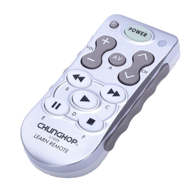 CHUNGHOP L102 Learning Remote Control Use for TV/SAT/DVD/CBL/CD/DVB-T for SAMSUNG LG SONY PHILIPS and other brand copy
CHUNGHOP L102 Learning Remote Control Use for TV/SAT/DVD/CBL/CD/DVB-T for SAMSUNG LG SONY PHILIPS and other brand copy