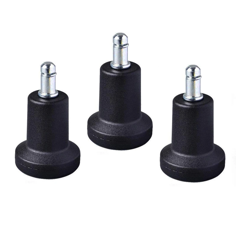 10pcs Iron Office Stationary Bell Glides for Cabinet Display Shelves Black 