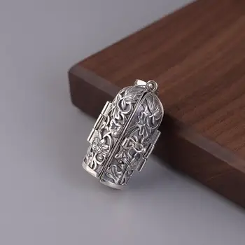 925 Sterling SIL Fashion Jewelry Buddhism Buddha Lotus Prayer Box Pendant - no chain A2056
925 Sterling SIL Fashion Jewelry Buddhism Buddha Lotus Prayer Box Pendant - no chain A2056
