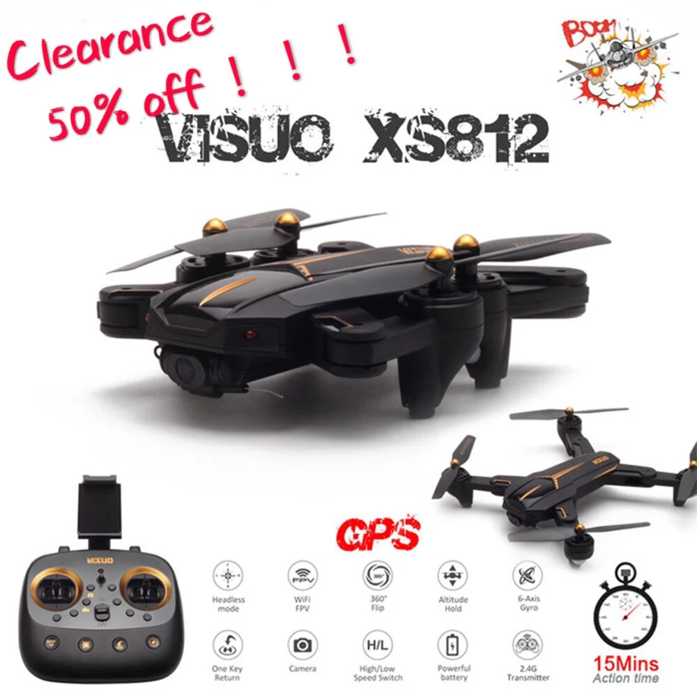Clearance XS812 GPS RC Drone with 720P HD Camera 5G WIFI FPV Altitude Hold One Key Return RC Quadcopter Helicopter VS XS809S E58
Clearance XS812 GPS RC Drone with 720P HD Camera 5G WIFI FPV Altitude Hold One Key Return RC Quadcopter Helicopter VS XS809S E58
