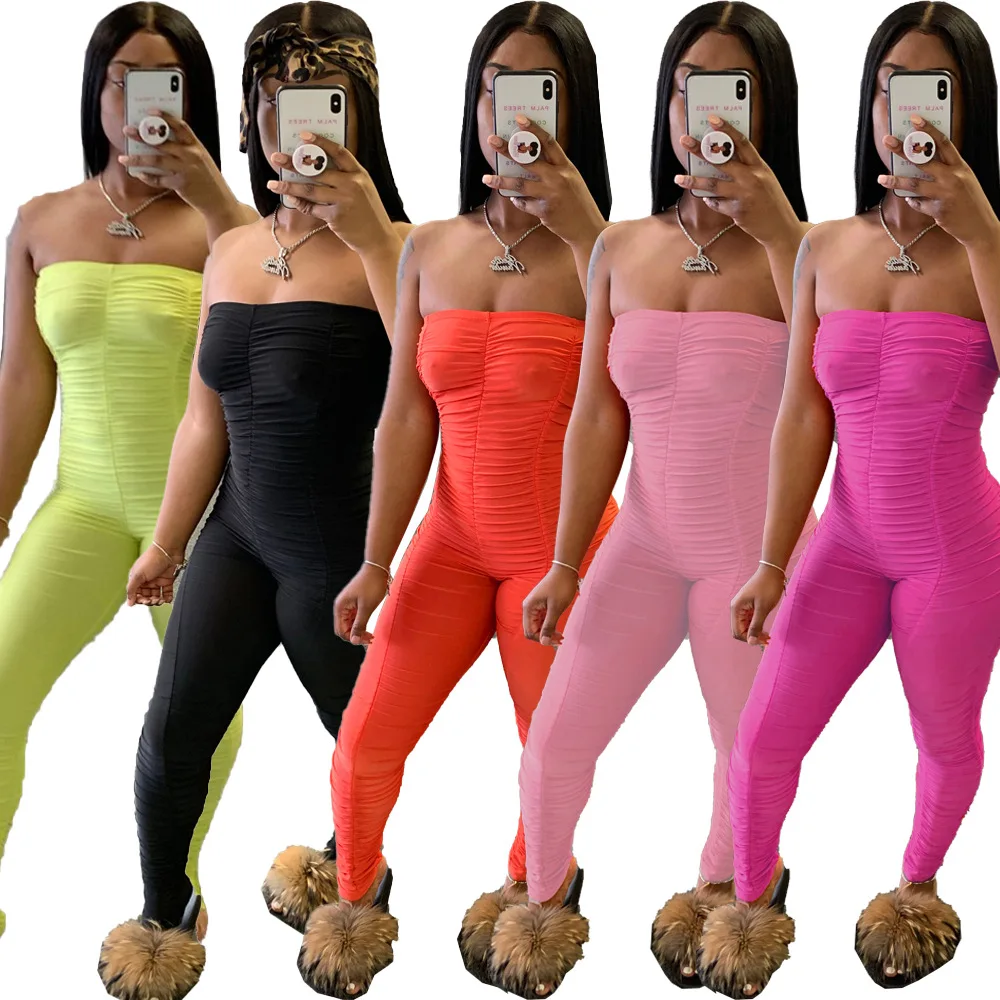 Sexy Off Shoulder Stacked Jumpsuit Women Backless Bandage Bodycon Romper Summer 2020 Fitness Skinny One Piece Outfits Plus Size
Sexy Off Shoulder Stacked Jumpsuit Women Backless Bandage Bodycon Romper Summer 2020 Fitness Skinny One Piece Outfits Plus Size