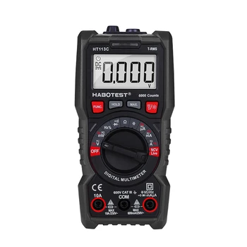 Digital Mini CE CAT III Multimeter Tester Profesional Transistor Multimeter Multi Battery Measure Meter HT113C
Digital Mini CE CAT III Multimeter Tester Profesional Transistor Multimeter Multi Battery Measure Meter HT113C