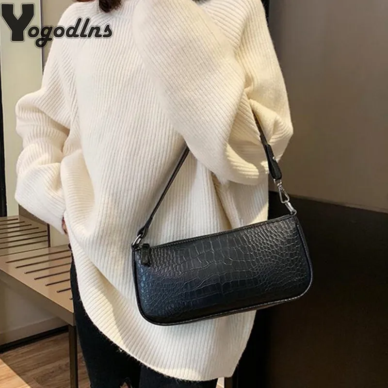 Retro Alligator Skin Pattern Female Small Handbags Short Strap Shoulder Bags Phone Purse Evening Clutch High Quality PU Leather
Retro Alligator Skin Pattern Female Small Handbags Short Strap Shoulder Bags Phone Purse Evening Clutch High Quality PU Leather