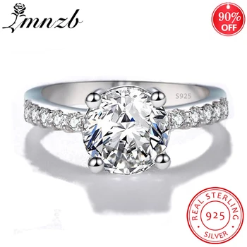 LMNZB Original 925 Sterling Silver Rings for Women 2.7ct Big 9mm Round Lab Diamond Wedding Ring Bridal Engagement Jewelry LR311
LMNZB Original 925 Sterling Silver Rings for Women 2.7ct Big 9mm Round Lab Diamond Wedding Ring Bridal Engagement Jewelry LR311