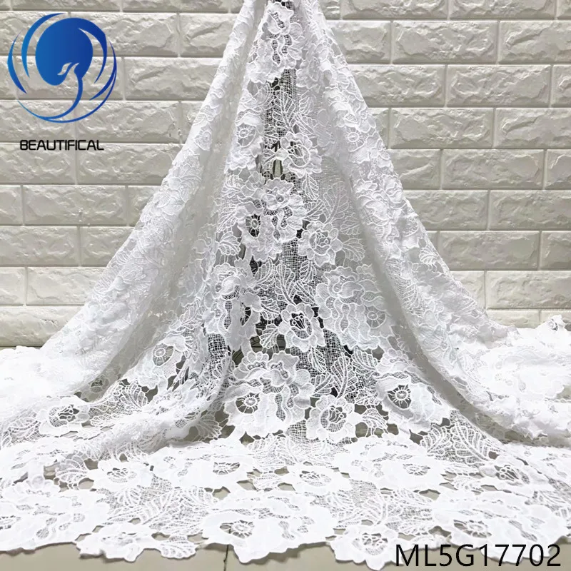BEAUTIFICAL african lace fabrics Latest white bridal guipure lace fabric for wedding wholesale nigerian chemical lace ML5G177
BEAUTIFICAL african lace fabrics Latest white bridal guipure lace fabric for wedding wholesale nigerian chemical lace ML5G177