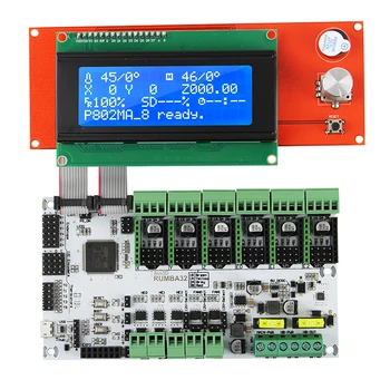3D Printer Parts Powerful 32-bit Control RUMBA32 Mainboard 2004 LCD Display Screen Kit
3D Printer Parts Powerful 32-bit Control RUMBA32 Mainboard 2004 LCD Display Screen Kit