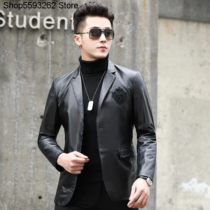 Haining Genuine Leather Leather Coat Men Leather Suit Head Layer Cowhide Slim Fit Genuine Leather Suit Trend Handsome Autumn
Haining Genuine Leather Leather Coat Men Leather Suit Head Layer Cowhide Slim Fit Genuine Leather Suit Trend Handsome Autumn