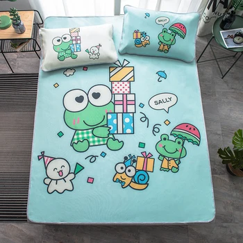 Cartoon Frog Summer Sleeping Bed Mat Pillowcase Foldable Students Dormitory Ice Silk Bed Sheet Childern Summer Bed Mat Set
Cartoon Frog Summer Sleeping Bed Mat Pillowcase Foldable Students Dormitory Ice Silk Bed Sheet Childern Summer Bed Mat Set