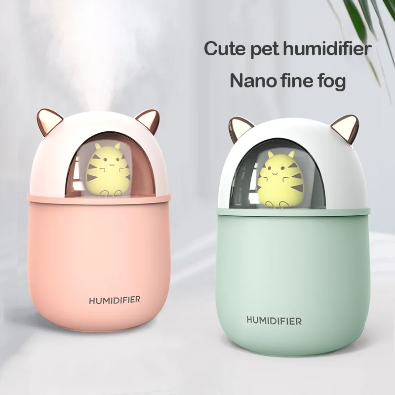 300ML Portable Cute Cat Humidifier USB Ultrasonic Mini Aroma Essential Oil Diffuser Colorful Light Home Office Mute Air Purifier
300ML Portable Cute Cat Humidifier USB Ultrasonic Mini Aroma Essential Oil Diffuser Colorful Light Home Office Mute Air Purifier