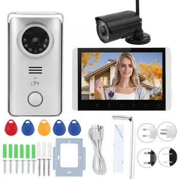 7in TFT LCD Doorbell 2.4G Wireless Video Intercom RFID Night Vision Doorphone Kit with Surveillance Camera 100-240V
7in TFT LCD Doorbell 2.4G Wireless Video Intercom RFID Night Vision Doorphone Kit with Surveillance Camera 100-240V