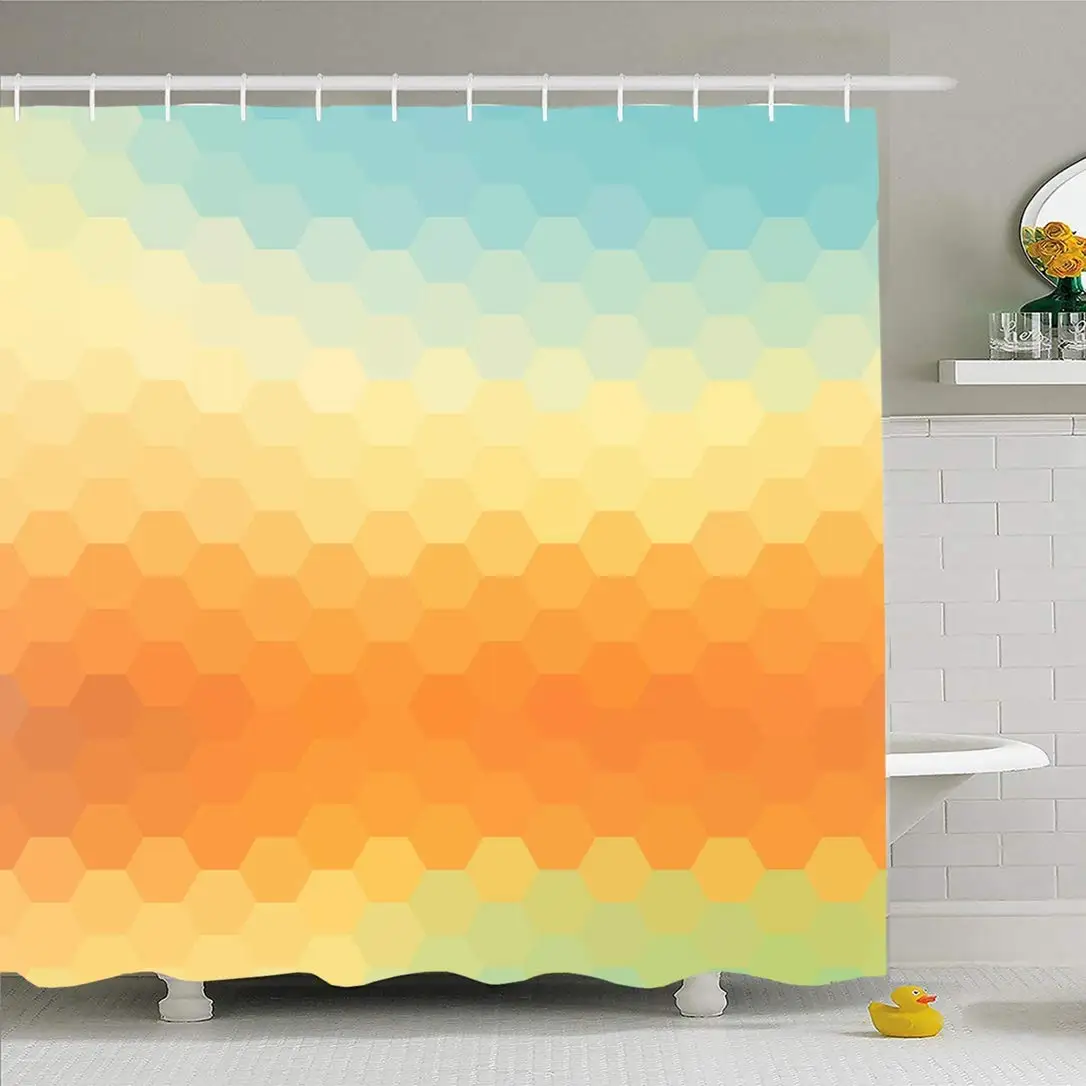 Shower Curtain Set with Hooks 60x72 Geometric Orange Pattern Summer Spring Decoration Star Theme Continuity Abstract Textures
Shower Curtain Set with Hooks 60x72 Geometric Orange Pattern Summer Spring Decoration Star Theme Continuity Abstract Textures