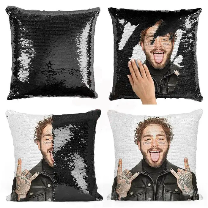 Post Malone sequin pillow | sequin Pillowcase | Two color pillow | gift for her | pillow | magic pillow
Post Malone sequin pillow | sequin Pillowcase | Two color pillow | gift for her | pillow | magic pillow