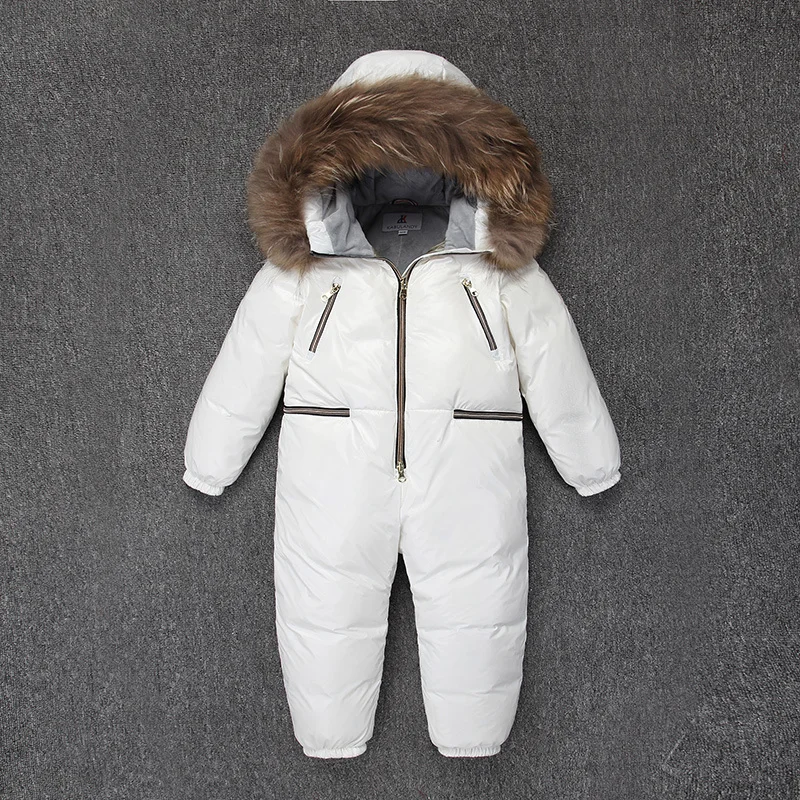 6-10y Children Duck Down Jumpsuits With Real Fur Girl And Boy Down Coat Fleece One-Piece Cotton Clothes Russia Snow Overalls
6-10y Children Duck Down Jumpsuits With Real Fur Girl And Boy Down Coat Fleece One-Piece Cotton Clothes Russia Snow Overalls