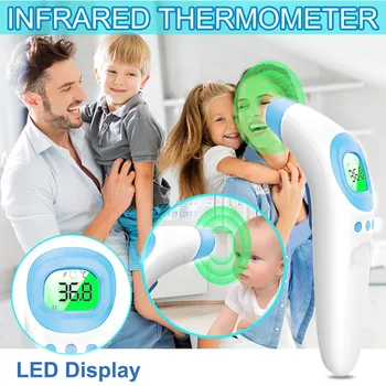 Household Forehead Thermometer Digital Infrared Body Temporal Termometro Thermometers adulto for fever термометр бесконтактн E4
Household Forehead Thermometer Digital Infrared Body Temporal Termometro Thermometers adulto for fever термометр бесконтактн E4