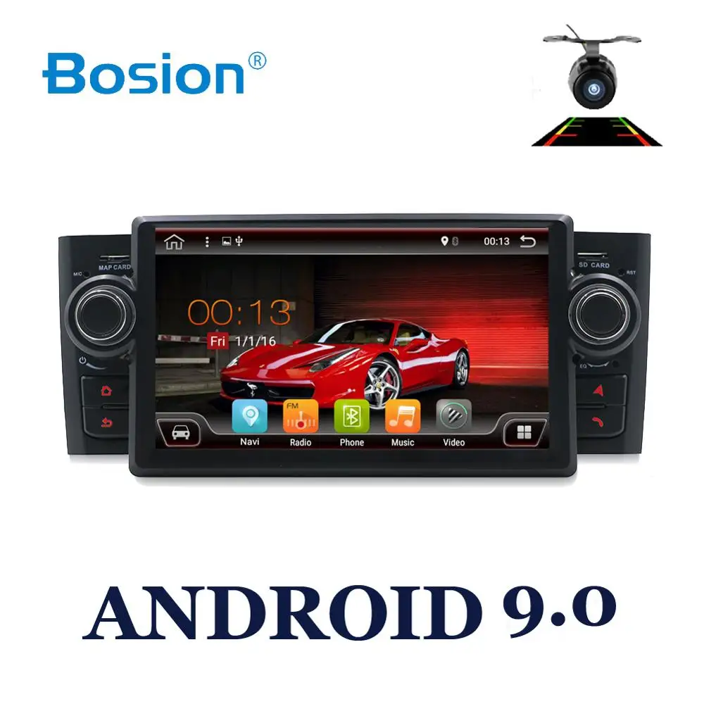 1 din Android 9 0 Восьмиядерный GPS навигатор 7 "автомобильный DVD мультимедиа для Fiat Grand