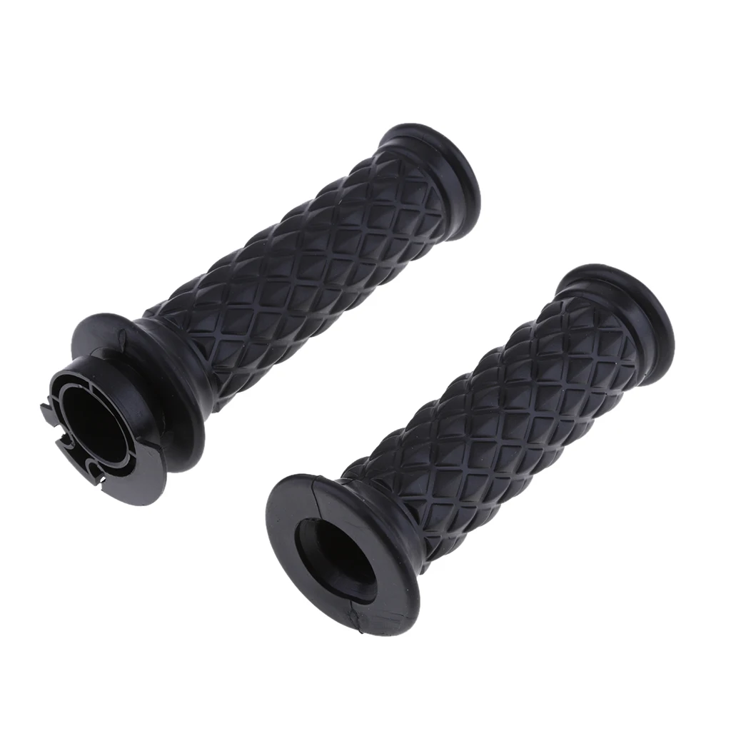 2pcs Rubber 7/8 inch 22mm Handlebar Hand Grips Handgrip Bar End Universal for Cafe Racer Motorbikes, Black 2pcs Rubber 7/8 inch 22mm Handlebar Hand Grips Handgrip Bar End Universal for Cafe Racer Motorbikes, Black