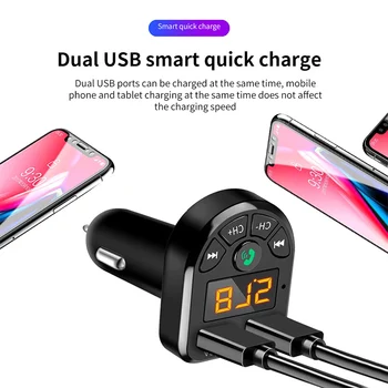 Bluetooth 5.0 FM Transmitter Car Kit MP3 Modulator Player Wireless Hands-free Audio Receiver Dual USB Fast Charger Hot
Bluetooth 5.0 FM Transmitter Car Kit MP3 Modulator Player Wireless Hands-free Audio Receiver Dual USB Fast Charger Hot