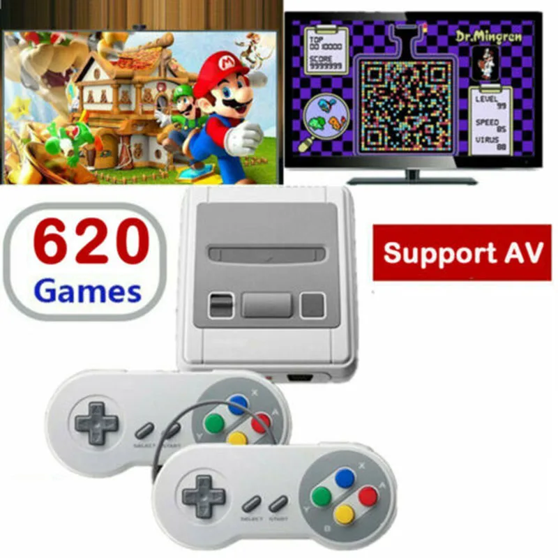 620 Games in 1 Mini Classic Game Console for NES Retro TV Gamepads for Nintendo EU Plug
620 Games in 1 Mini Classic Game Console for NES Retro TV Gamepads for Nintendo EU Plug