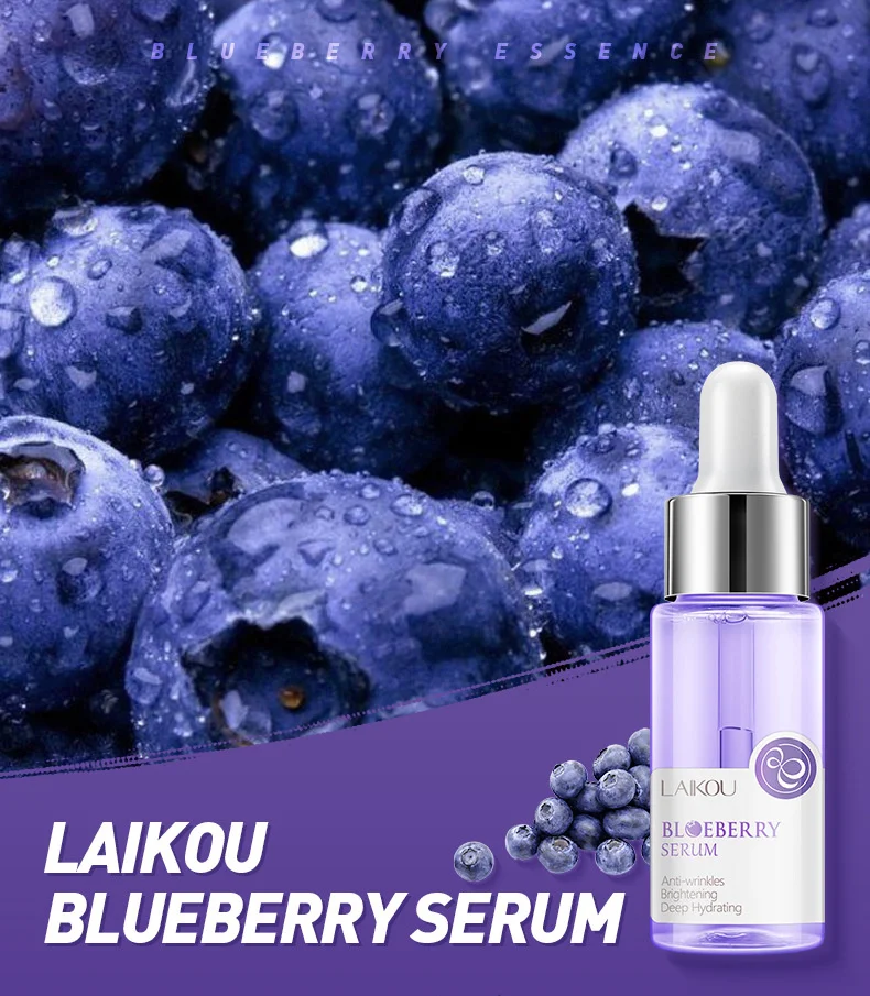 LAIKOU Blueberry Anti Wrinkles Facial Serum Brighten Skin Tone Hydrating Repair Damaged Skin Whitening Remove Spots Skin Care 14 H29346c3ca4c1488999515badf3a8488bO