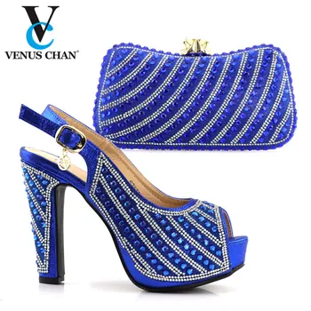 Blue Color African Woman High Heels Sandals And Matching Bag Set For Party Hot Sale Italian Woman Shoes And Bag To Match Set
Blue Color African Woman High Heels Sandals And Matching Bag Set For Party Hot Sale Italian Woman Shoes And Bag To Match Set