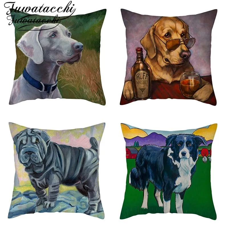 Fuwatacchi Linen Material Cute Pets Cushion Cover Border Animal Husbandry Frensh Bull Dog Throw Pillow Cover Dogs Pillowcase
Fuwatacchi Linen Material Cute Pets Cushion Cover Border Animal Husbandry Frensh Bull Dog Throw Pillow Cover Dogs Pillowcase