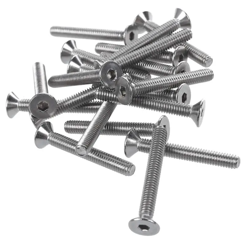 20 Pcs Stainless Steel Countersunk Screws, Hexagon Socket Hex Key Bolts M4 x 30mm
20 Pcs Stainless Steel Countersunk Screws, Hexagon Socket Hex Key Bolts M4 x 30mm