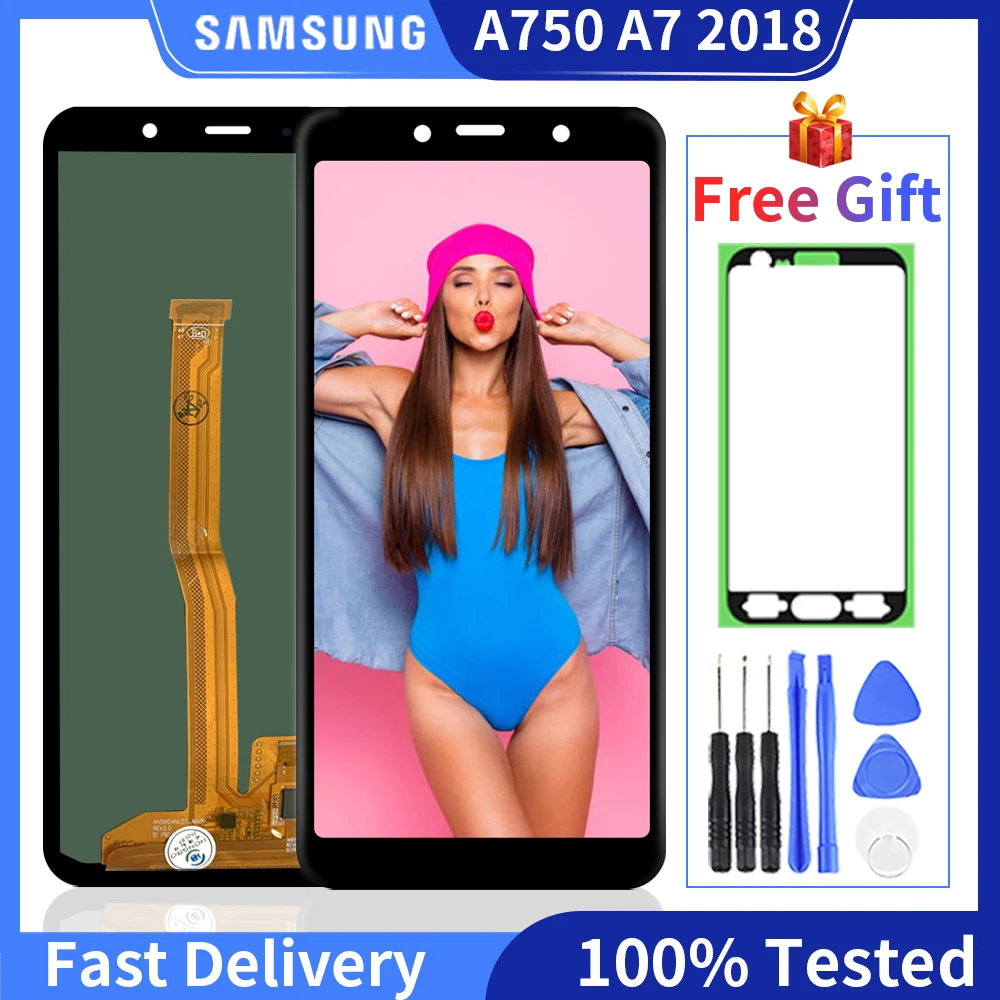 100% Tested LCD For Samsung Galaxy A7 2018 LCD A750 Display A750F SM-A750F A750FN A750G Touch Screen Digitizer Assembly
100% Tested LCD For Samsung Galaxy A7 2018 LCD A750 Display A750F SM-A750F A750FN A750G Touch Screen Digitizer Assembly