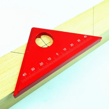Aluminum Alloy 45 Degree Marking Angle Ruler With Base Woodworking Triangle Ruler Table Line Marking Measuring Scribing Tool
Aluminum Alloy 45 Degree Marking Angle Ruler With Base Woodworking Triangle Ruler Table Line Marking Measuring Scribing Tool