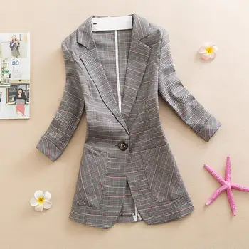 Large Size Plaid Suit Women Blazer New 2020 Blazers Women Suits Short Slim Jacket Female Coats Spring Autumn Coat Woman Jacket
Large Size Plaid Suit Women Blazer New 2020 Blazers Women Suits Short Slim Jacket Female Coats Spring Autumn Coat Woman Jacket