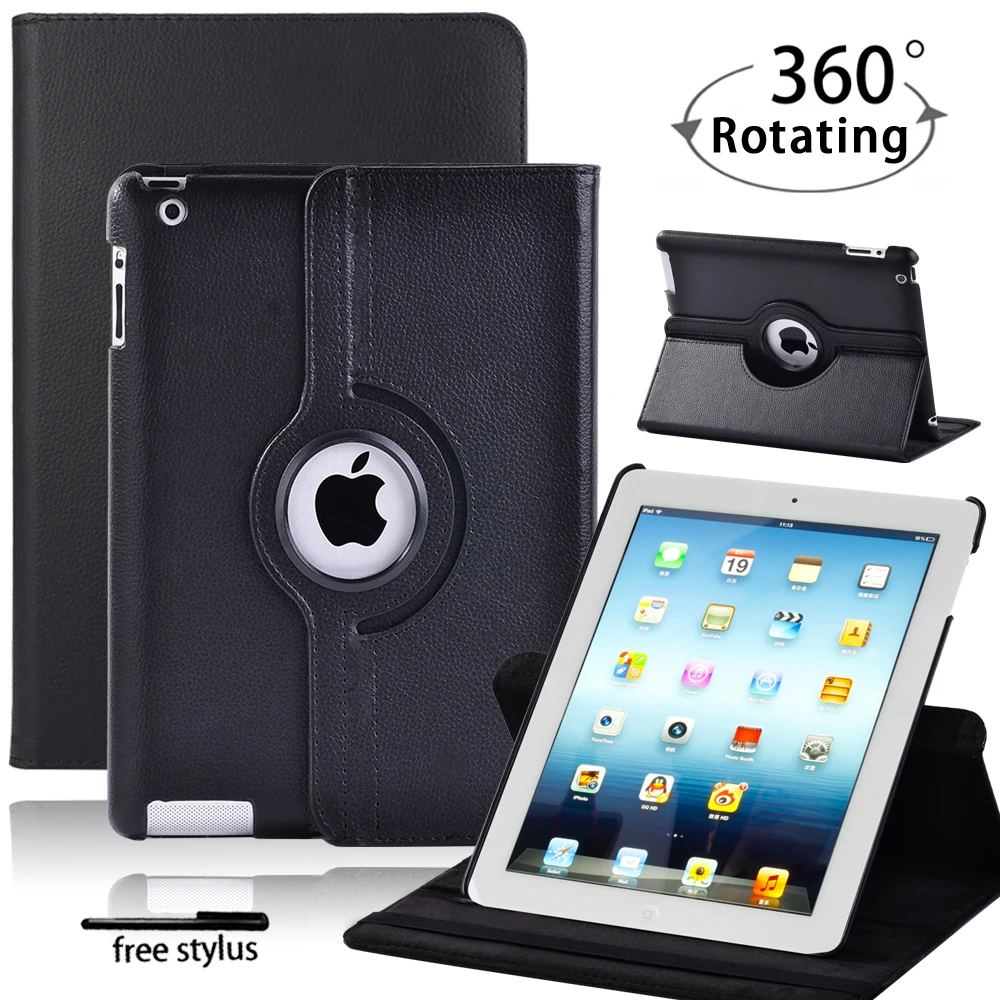 360 Rotating Case for Apple Ipad 2/3/4 9.7 Inch Tablet Leather Stand Cover Protective Shell for Apple IPad Case + Stylus
360 Rotating Case for Apple Ipad 2/3/4 9.7 Inch Tablet Leather Stand Cover Protective Shell for Apple IPad Case + Stylus