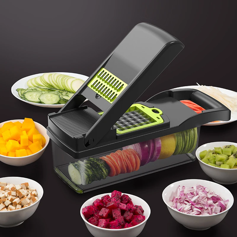 Vegetable Chopper Mandoline Slicer With Big Container Spiralizer Vegetable Slicer Dicer Potato Carrot Grater Kitchen Accessories
Vegetable Chopper Mandoline Slicer With Big Container Spiralizer Vegetable Slicer Dicer Potato Carrot Grater Kitchen Accessories