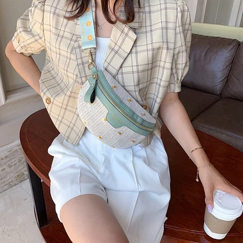 Women Straw Woven Shoulder-Bag Waist-Bag 2020 Lace Fashion Casual Daisy Flower Bags Canvas Strap Stylish PU Leather Violet White
Women Straw Woven Shoulder-Bag Waist-Bag 2020 Lace Fashion Casual Daisy Flower Bags Canvas Strap Stylish PU Leather Violet White