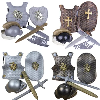 Halloween children's day show dress up armor sword warrior 4 sets armor dragon knight equipment battle armor
Halloween children's day show dress up armor sword warrior 4 sets armor dragon knight equipment battle armor
