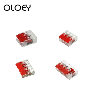 30 50 100PCS/Lot Mini Fast Wire Connector Universal Wiring Cable Connector Push-in Conductor Terminal Block 221-412 413 414 415
30 50 100PCS/Lot Mini Fast Wire Connector Universal Wiring Cable Connector Push-in Conductor Terminal Block 221-412 413 414 415