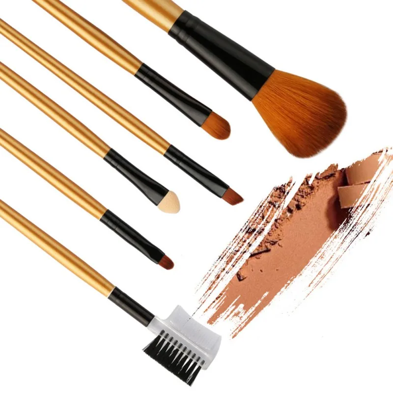 6Pcs Makeup Brushes Set Foundation Powder Eyeshadow Contour Concealer Blush Make Up Tool Kit
6Pcs Makeup Brushes Set Foundation Powder Eyeshadow Contour Concealer Blush Make Up Tool Kit