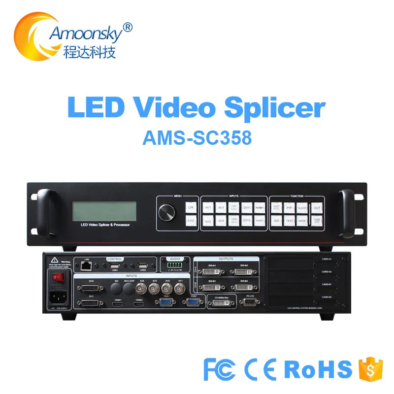 SDI video multi window splicer video processor SC358 SC358S поддержка 4 карт отправки для светодиодного дисплея с большим экраном
SDI video multi window splicer video processor SC358 SC358S поддержка 4 карт отправки для светодиодного дисплея с большим экраном