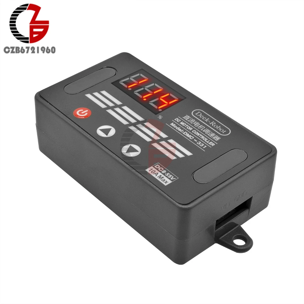 DC Motor Speed Controller DC 8-55V 10A Smooth Soft Start Brushless Motor Speed Control Switch Power Regulator Digital Display
DC Motor Speed Controller DC 8-55V 10A Smooth Soft Start Brushless Motor Speed Control Switch Power Regulator Digital Display