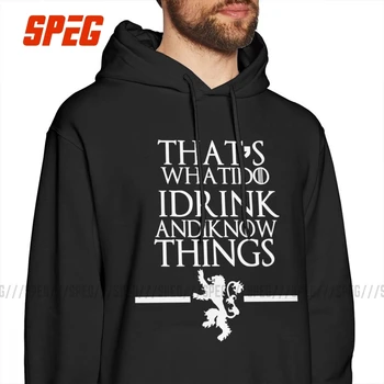 Hoodies Men's Game Of Thrones Hoodie Shirt That's What I Do I Drink And I Know Things Tyrion Lannister Cotton Hooded Sweatshirt
Hoodies Men's Game Of Thrones Hoodie Shirt That's What I Do I Drink And I Know Things Tyrion Lannister Cotton Hooded Sweatshirt